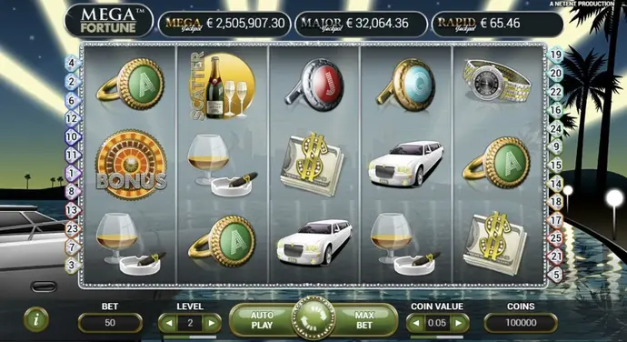 Mega Fortune at Richard Casino